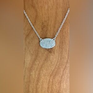 Avon Pave Disc Necklace